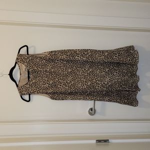 Brand new Loft leopard ruffle dress